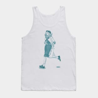 A Girl Is In Hurry Tank Top